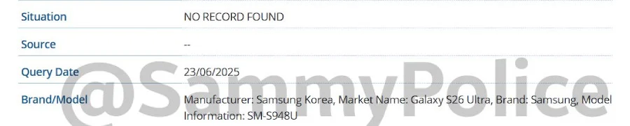 Galaxy S26 Edge ve S26 Ultra IMEI veri tabanında göründü 1 1 16