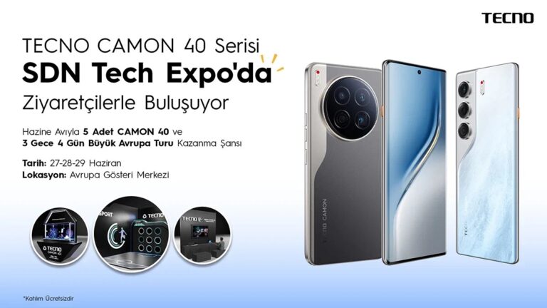 TECNO, CAMON 40 serisiyle SDN Tech Expo’da sahneye çıkıyor