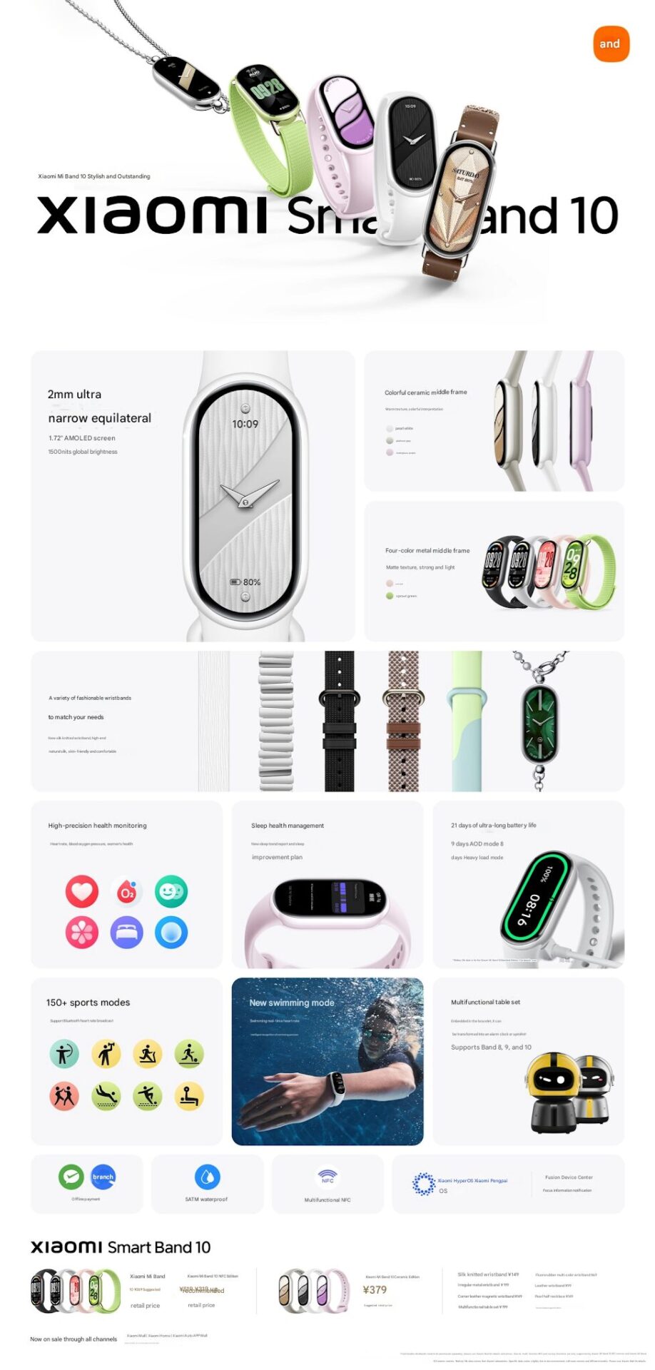 Xiaomi Mi Band 10 tanıtıldı: Bu fiyata bu özellikler! 1 2 31