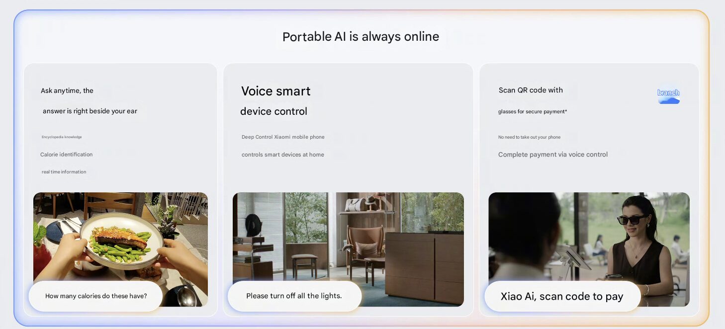 Xiaomi’den yeni nesil yapay zeka gözlüğü: AI Glasses tanıtıldı 3 Xiaomi AI Glassers 4