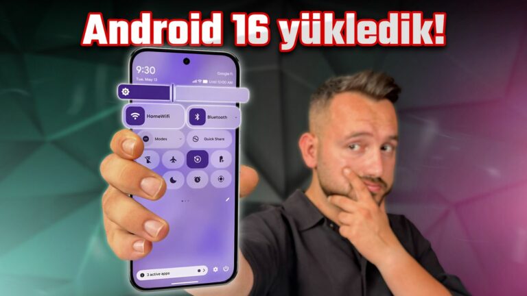 Android telefonların son hali! – Android 16 yükledik!