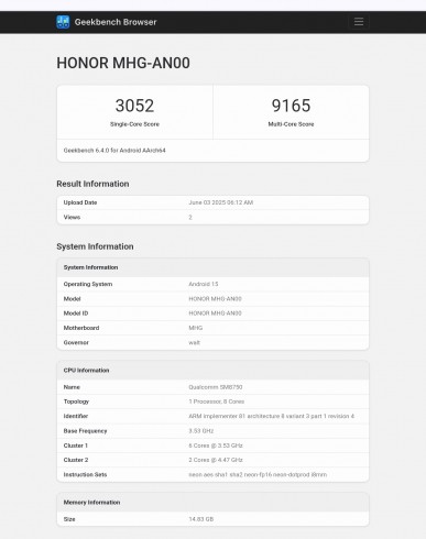 Honor Magic V5 performans testinde
