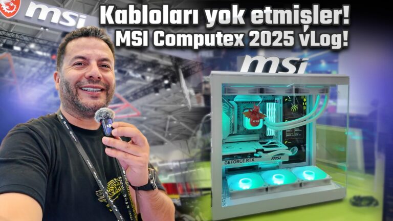 Kablo derdine son! MSI Computex 2025 vLog!