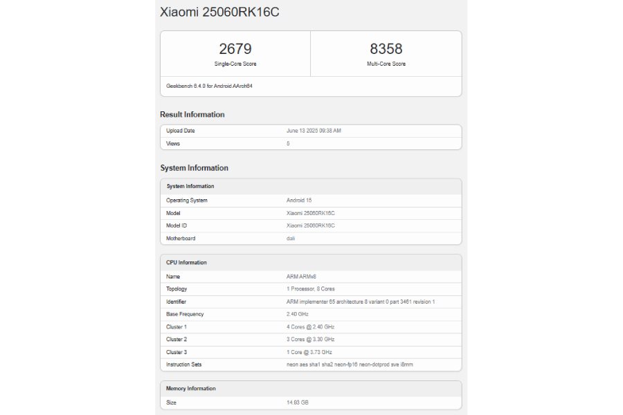 Redmi K80 Ultra Geekbench'te görüntülendi