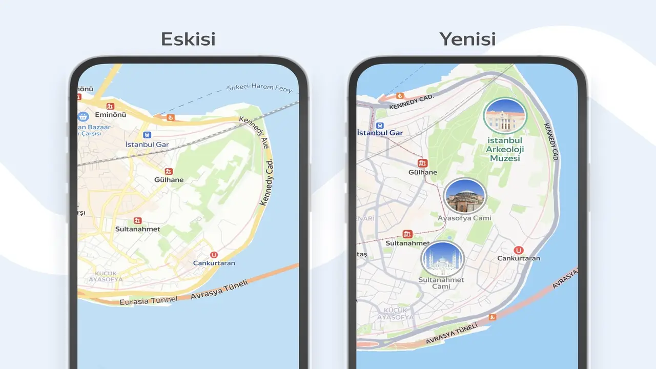 Yandex Maps, Türkiye güncellemesi getirdi.