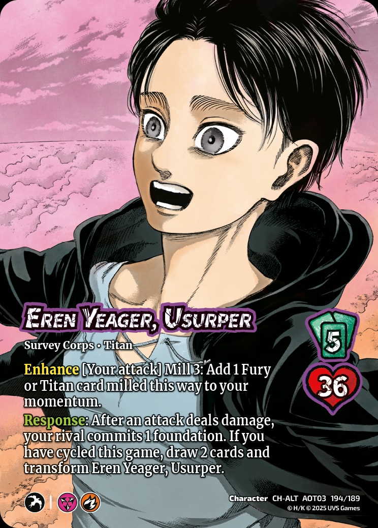 Attack on Titan Apocalypse kartları yeniden dağıtıyor 19 AOT3 004a CH ALT ErenYeagerUsurper