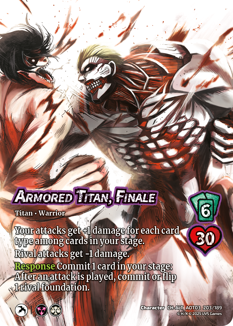 Attack on Titan Apocalypse kartları yeniden dağıtıyor 26 AOT3 013b CH ALT ArmoredTitanFinale