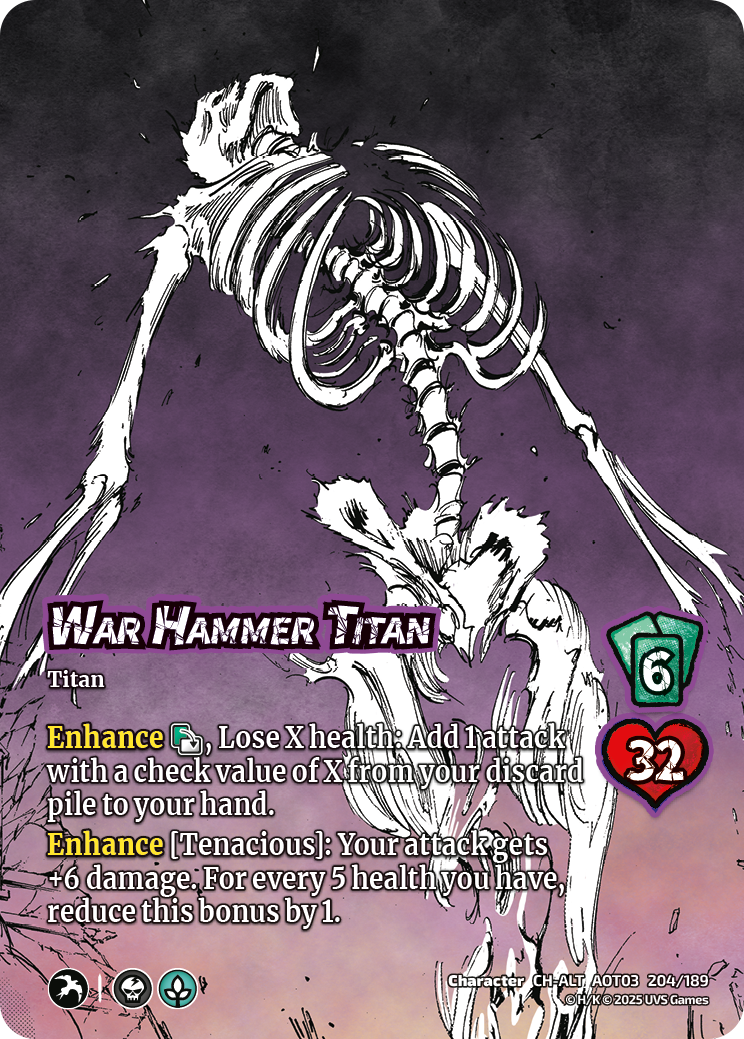 Attack on Titan Apocalypse kartları yeniden dağıtıyor 27 AOT3 014 CH ALT WarHammerTitan