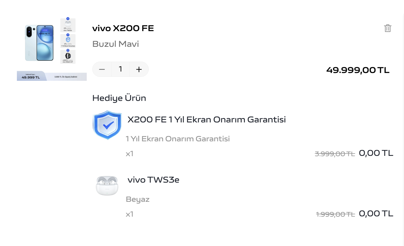 vivo X200 FE Türkiye'ye geldi: İşte fiyatı! 1 vivo X200 FE Türkiye fiyatı belli oldu