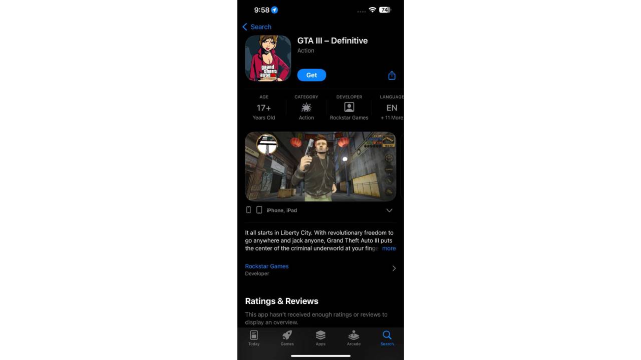 GTA 3 Definitive Edition App Store'da ücretsiz oldu 1 gta 1
