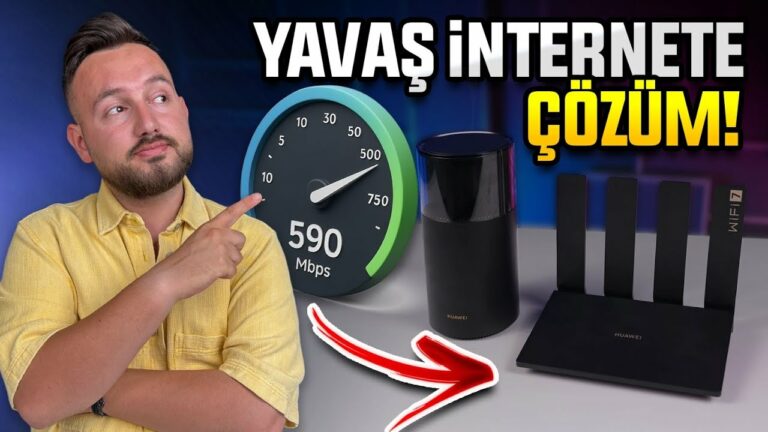 İnternetin yavaş ise izle! – F/P Huawei BE3 Pro Router inceleme!