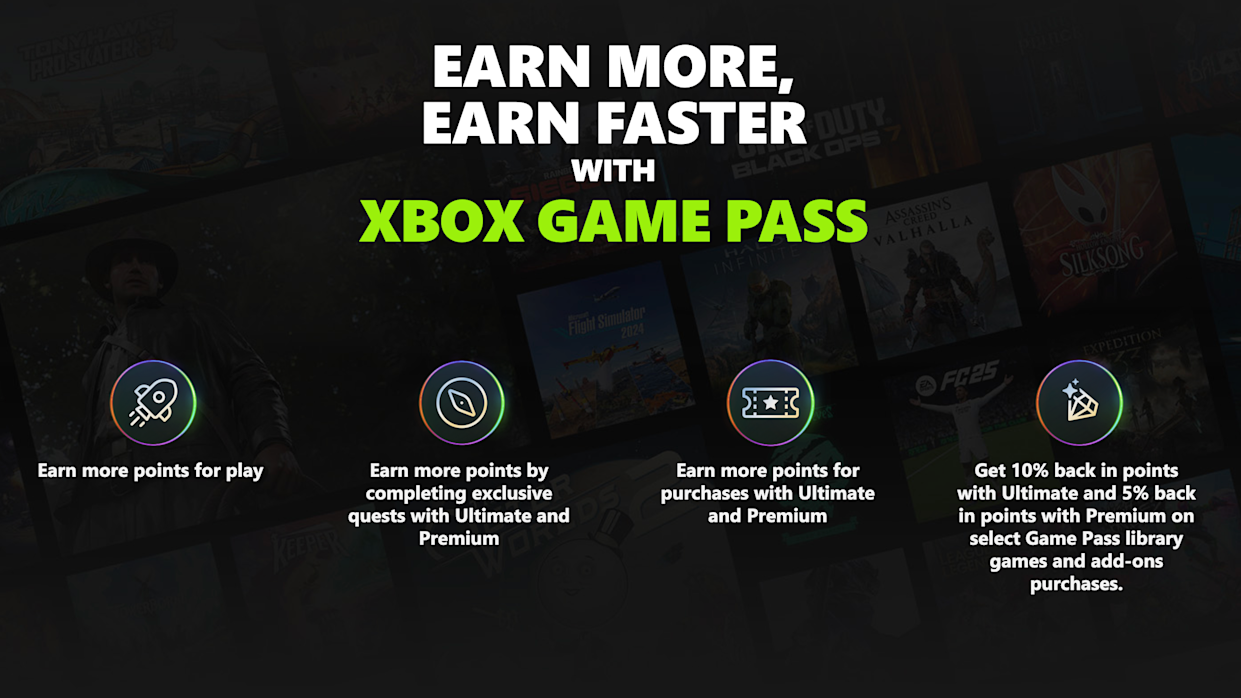 Xbox Game Pass Microsoft DLC Rewards