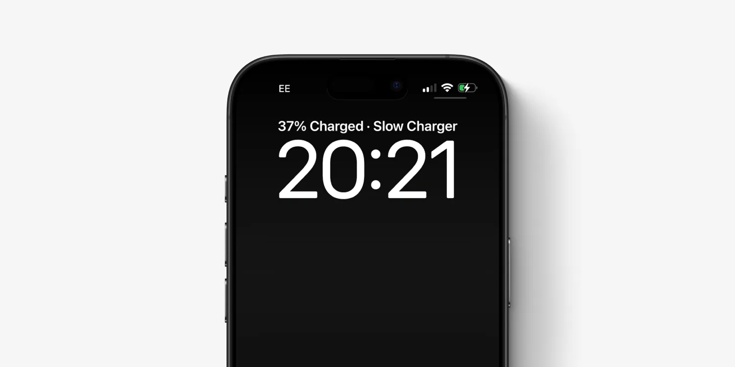 iPhone yavaş şarj uyarısı alan bir kullanıcı