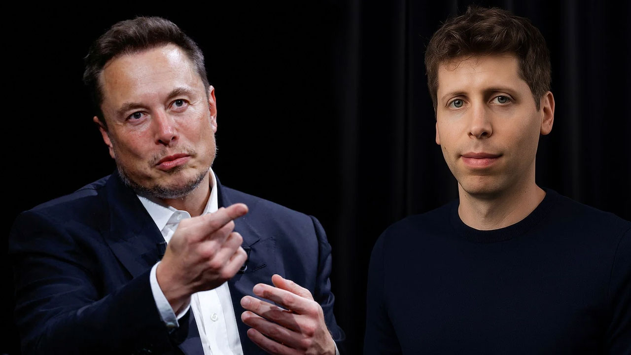 Elon Musk, Sam Altman, Tesla Roadster, X