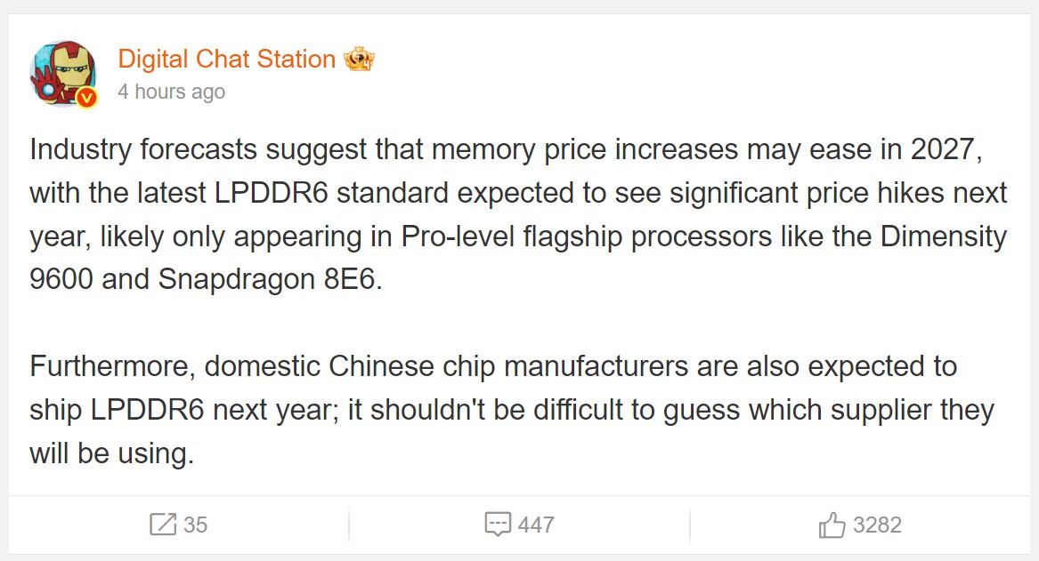 LPDDR6, RAM, telefon, Qualcomm, Mediatek