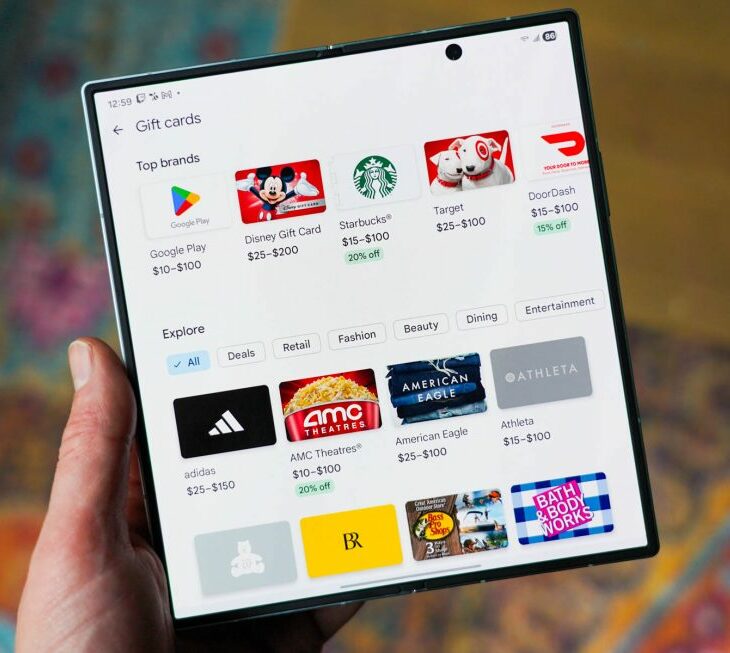 Play Store, Google, Starbucks, Disney, hediye kartı