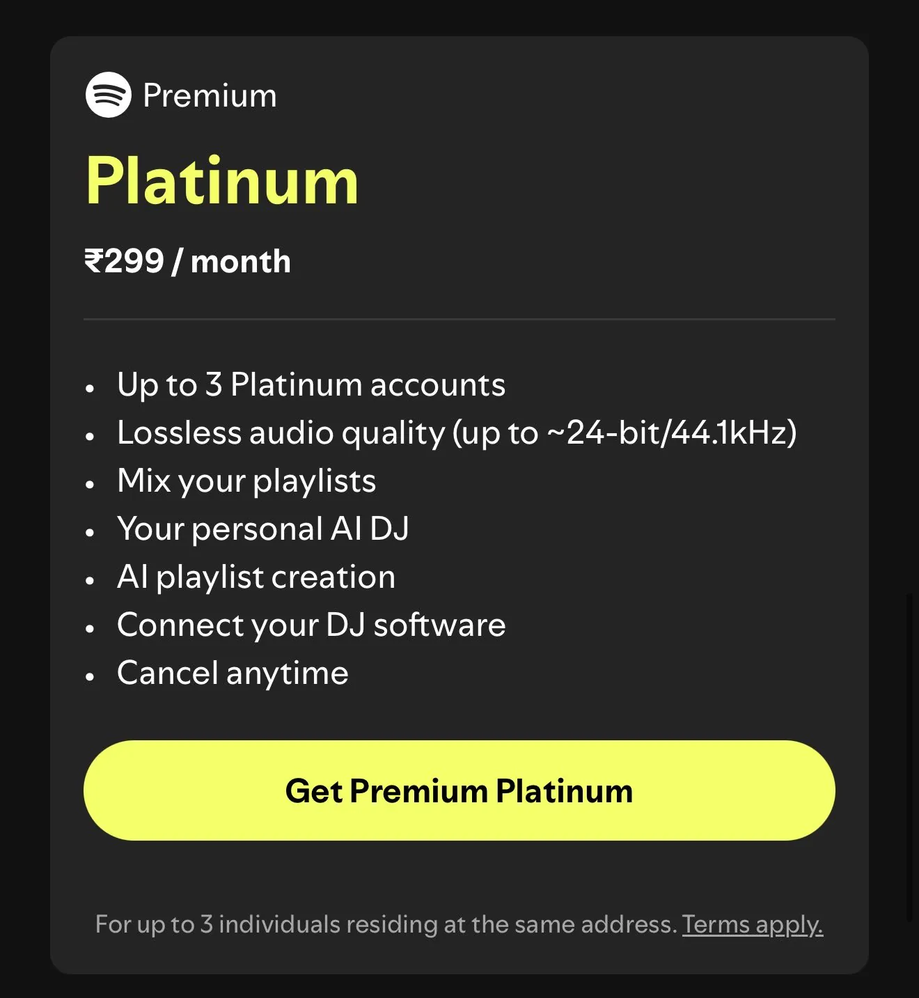 Spotify, zam, ABD, Türkiye