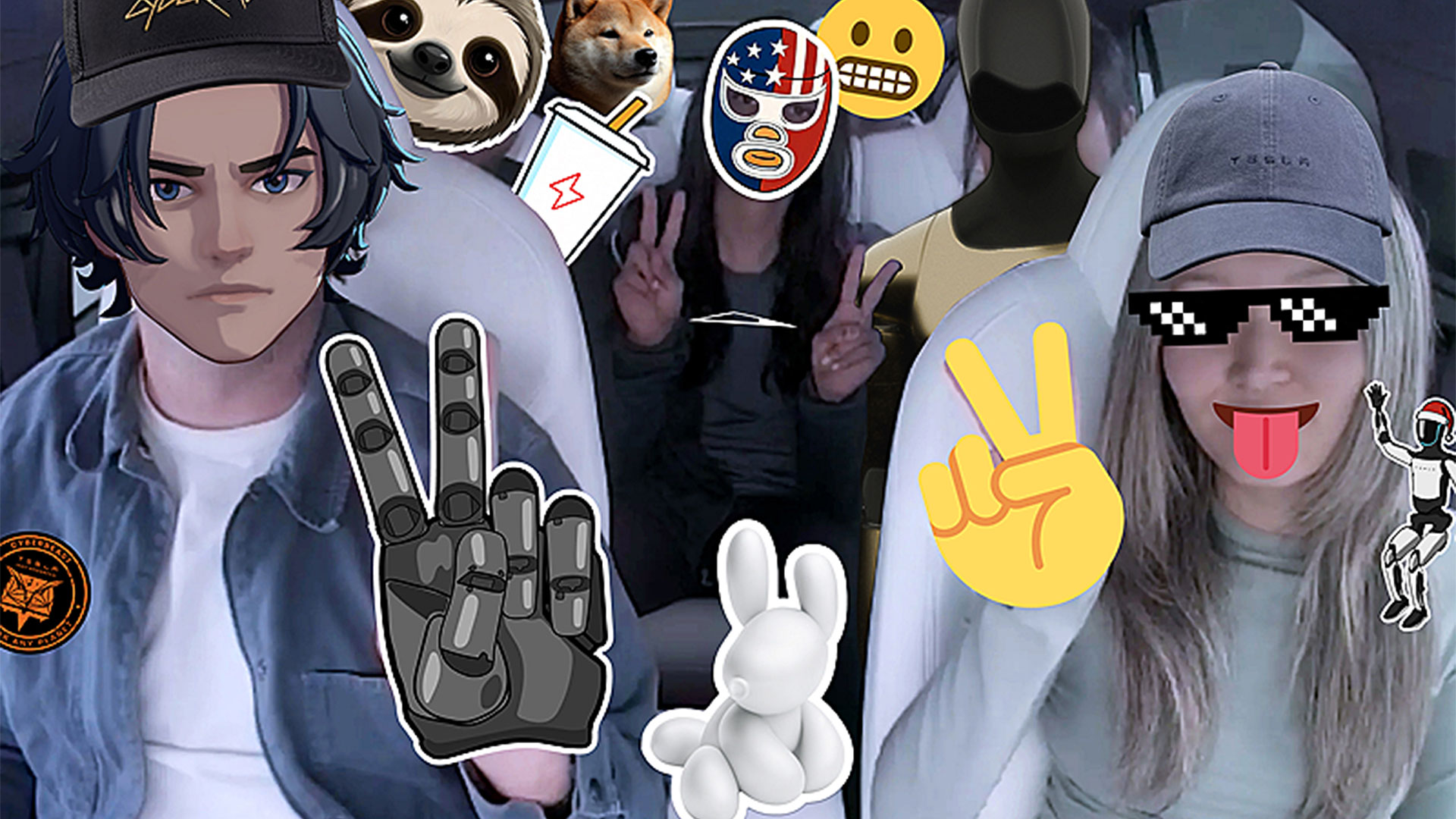 Tesla tatil güncellemesi ekranı