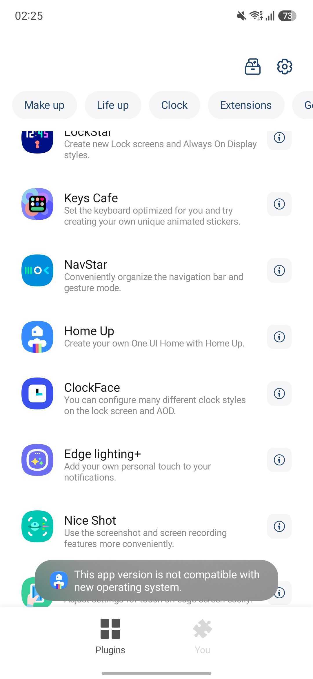 One UI 8.5 Good Lock hatası QuickStar