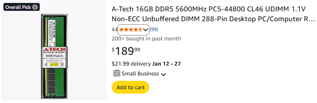 DDR5 RAM Fiyat Karşılaştırması