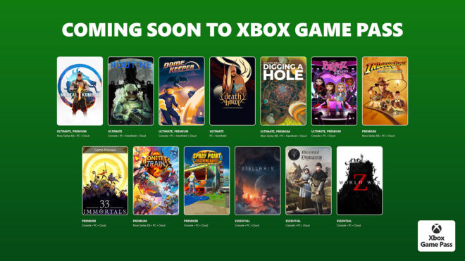 Yeni Game Pass oyunları listesi görseli