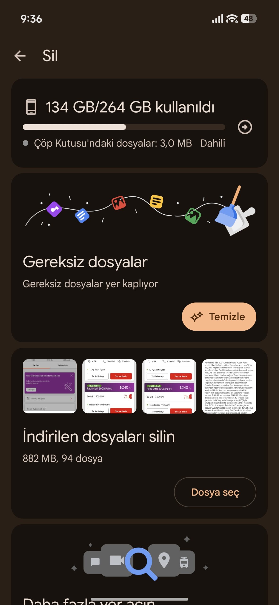 Android, gereksiz dosya, Files by Google, depolama alanı, telefon