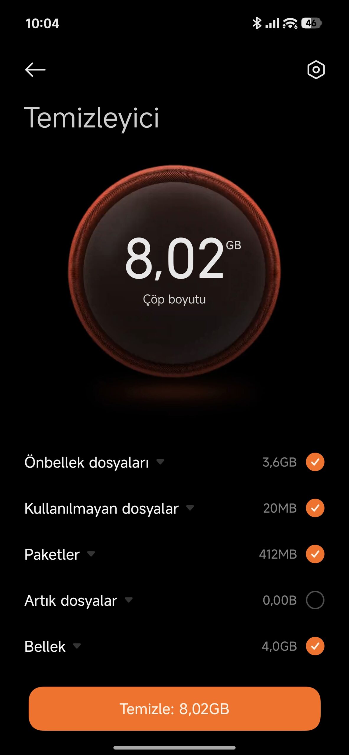 Android, RAM, temizlik, telefon