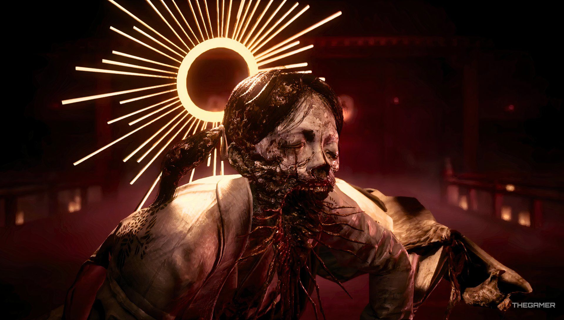Silent Hill f oyunundan Sakuko benzeri bir varlık
