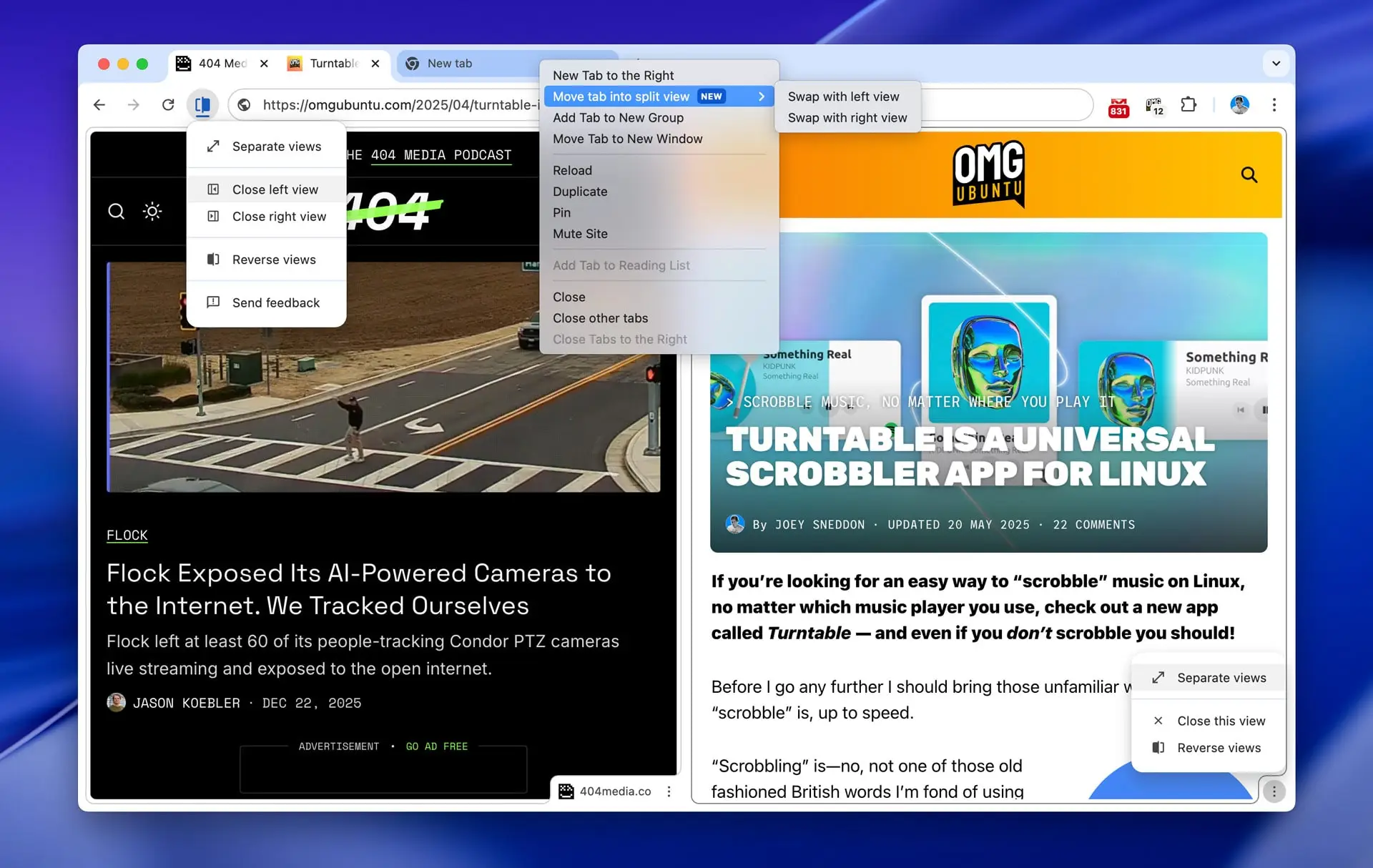 Firefox, Bölünmüş Görünüm, Split View, Chrome, Mozilla