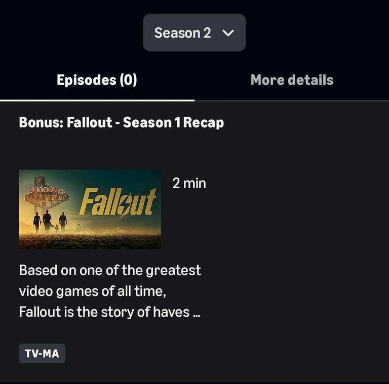 Prime Video, Amazon, yapay zeka, özet, Fallout