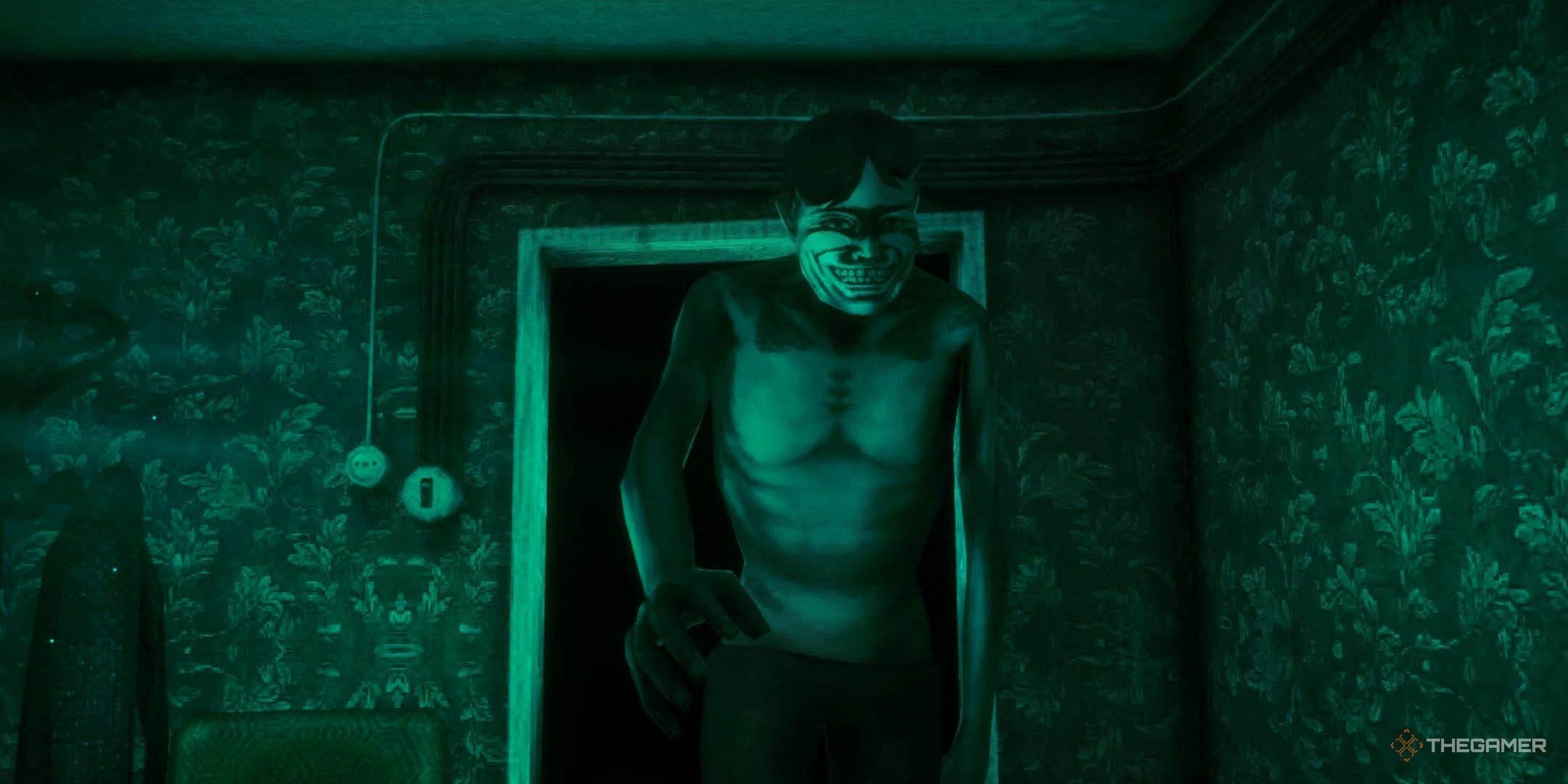 No, I'm Not A Human oyunundan bir sahne