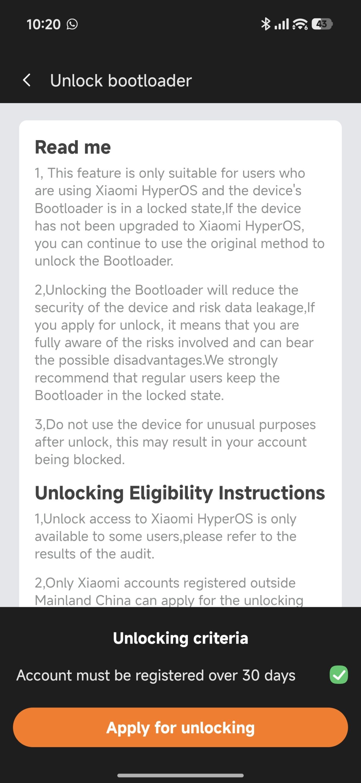 Xiaomi, Bootloader, kilit, Mi