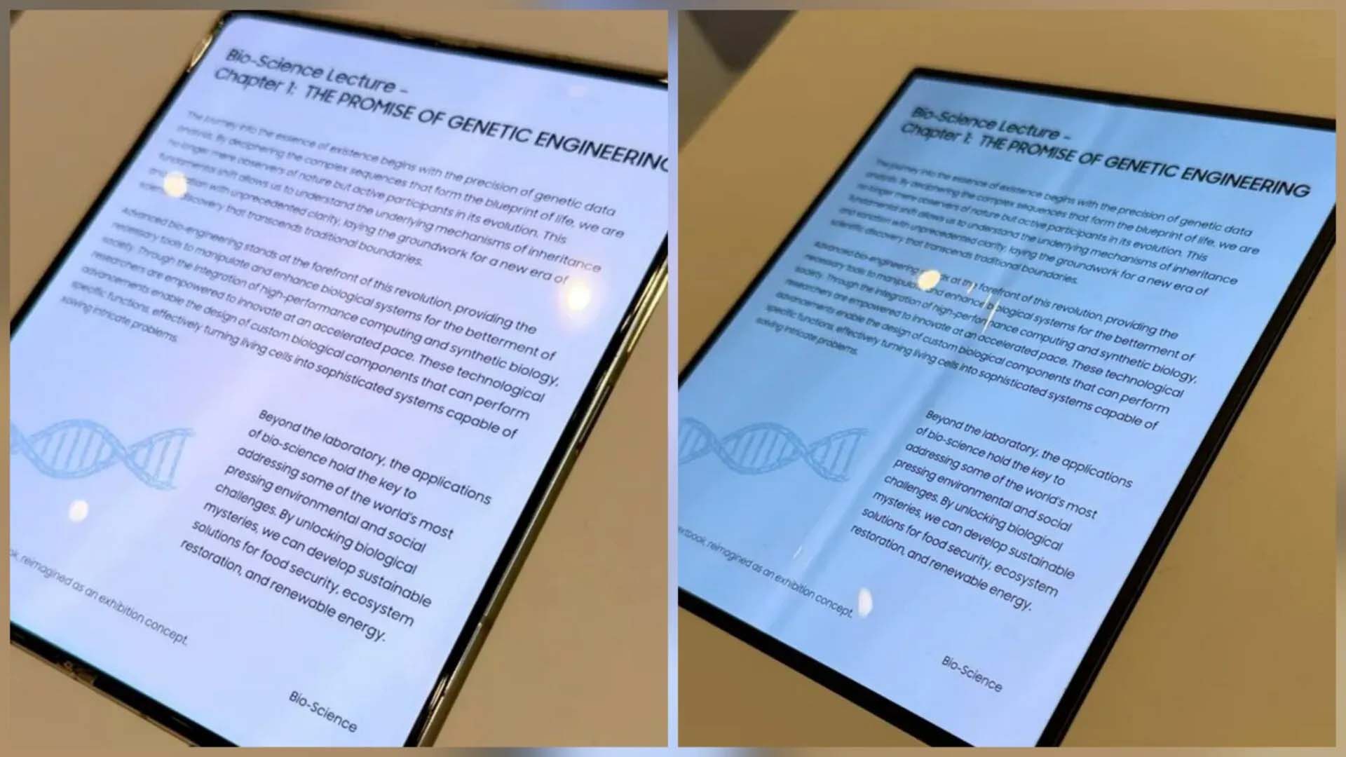 Samsung'un katlanma izi olmayan yeni nesil ekran teknolojisi