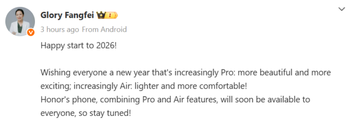 Honor Magic 8 Pro Air sızıntı bilgileri