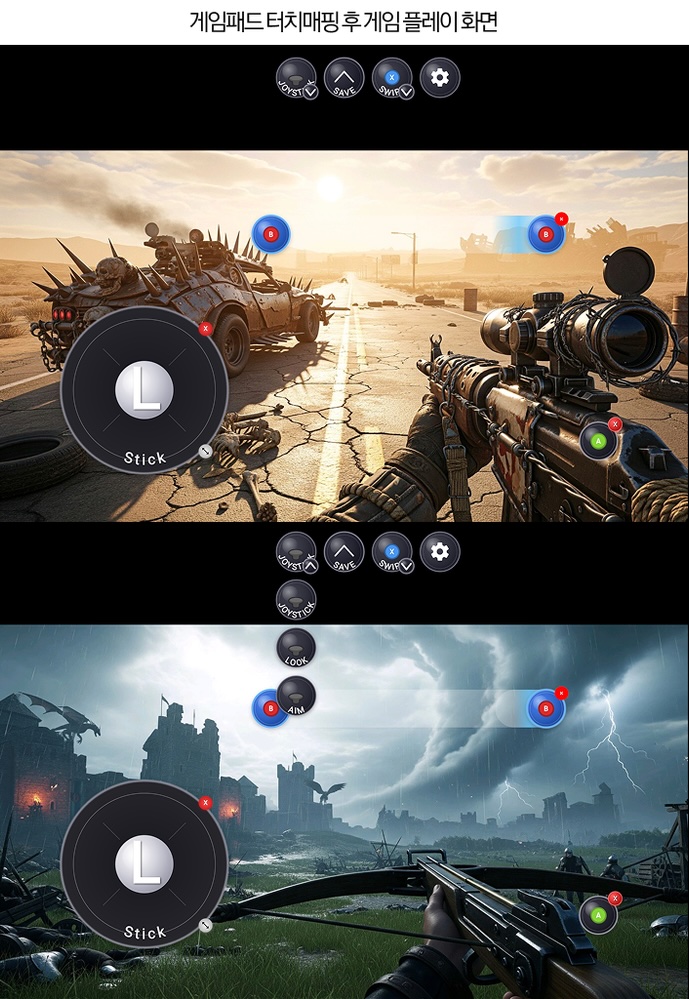 Game Booster+ ile dokunmatik kontrolleri gamepade atama