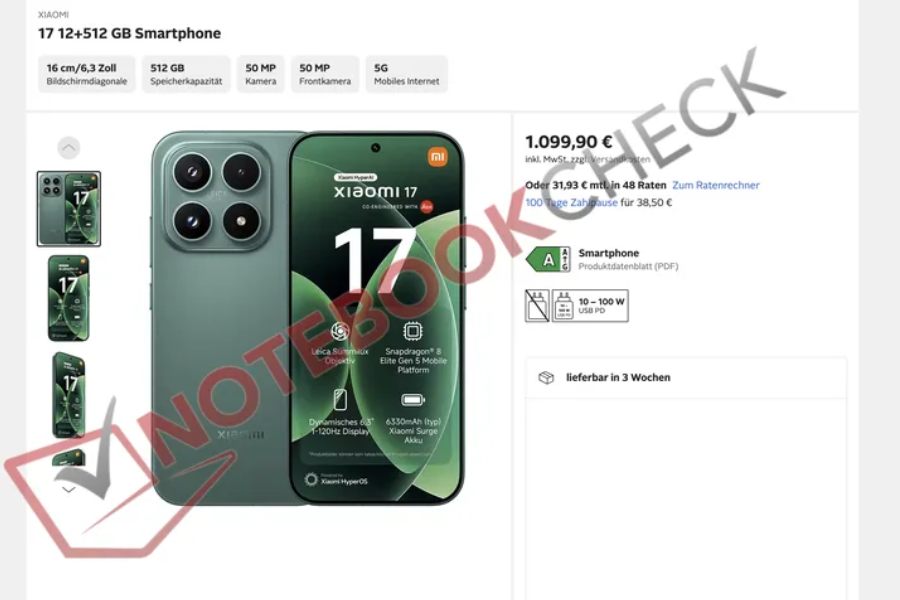 Xiaomi 17 Global Fiyatı Sızdı: İşte Beklenen Özellikler 1 Xiaomi 17 Global Fiyat Sızıntısı