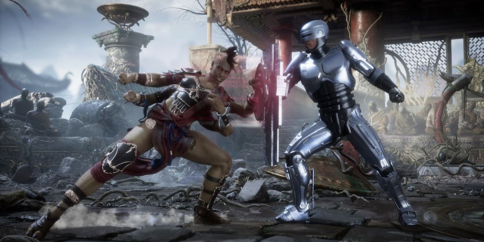 Mortal Kombat 11 oyununda Sheeva ve Robocop