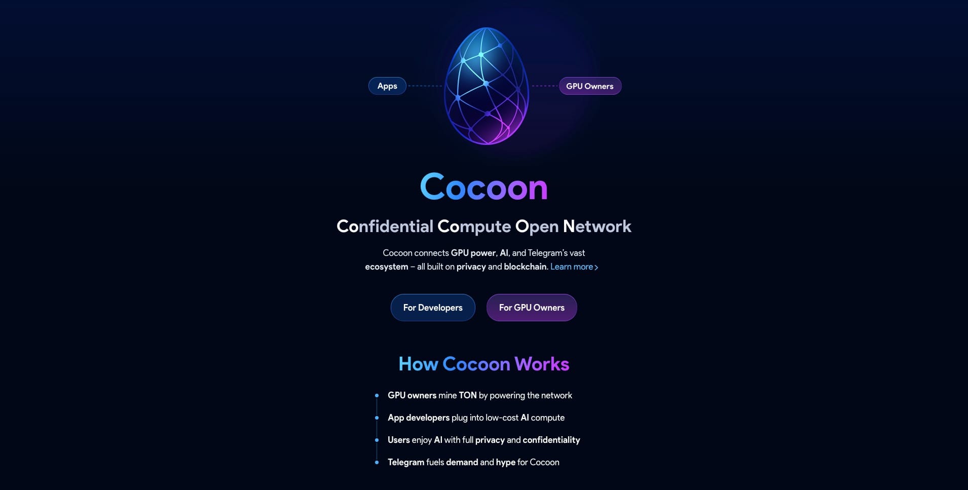 Telegram, yapay zeka, özetleme, Cocoon, TON