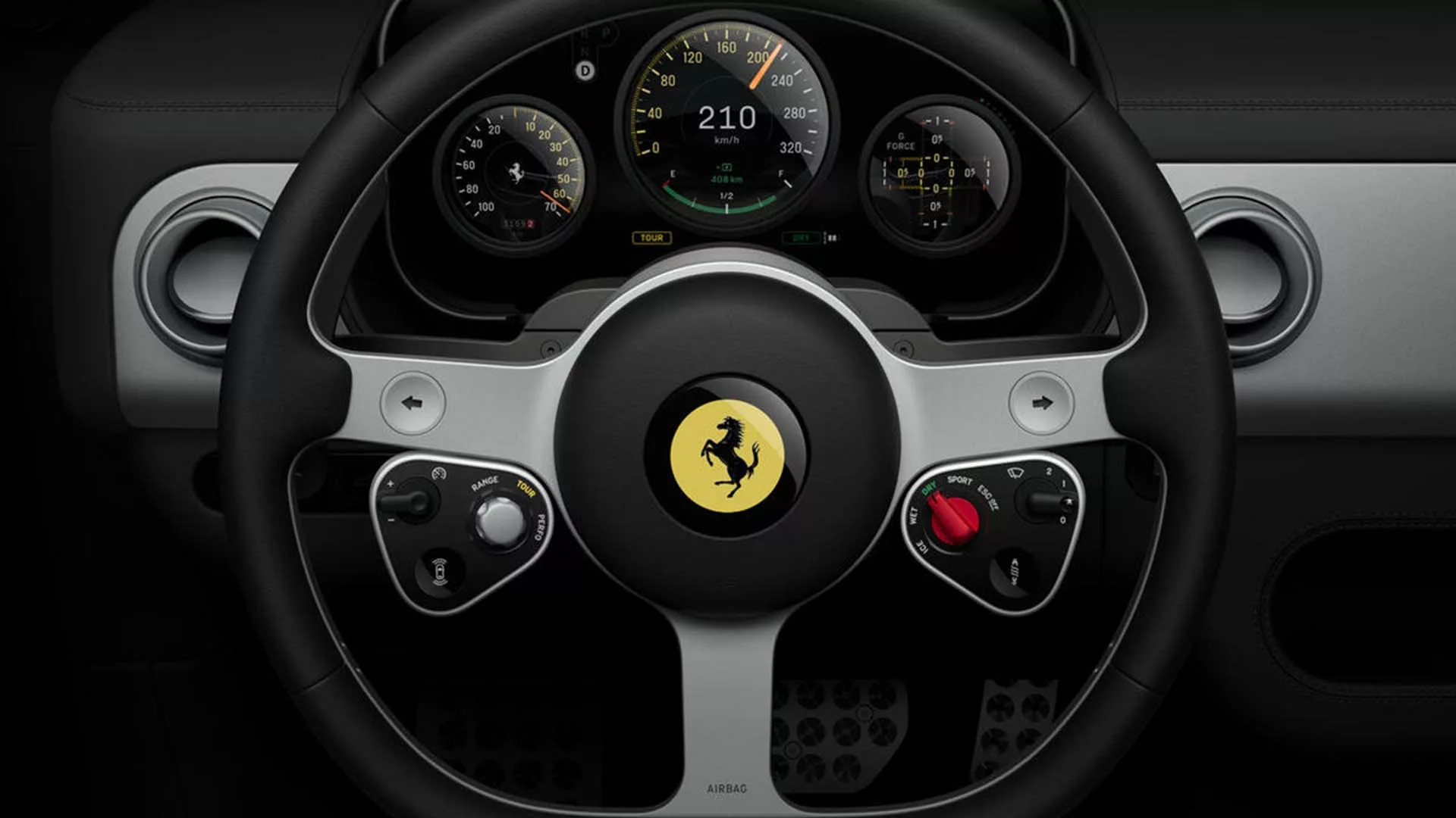 Elektrikli Ferrari Luce İç Mekan Detayları