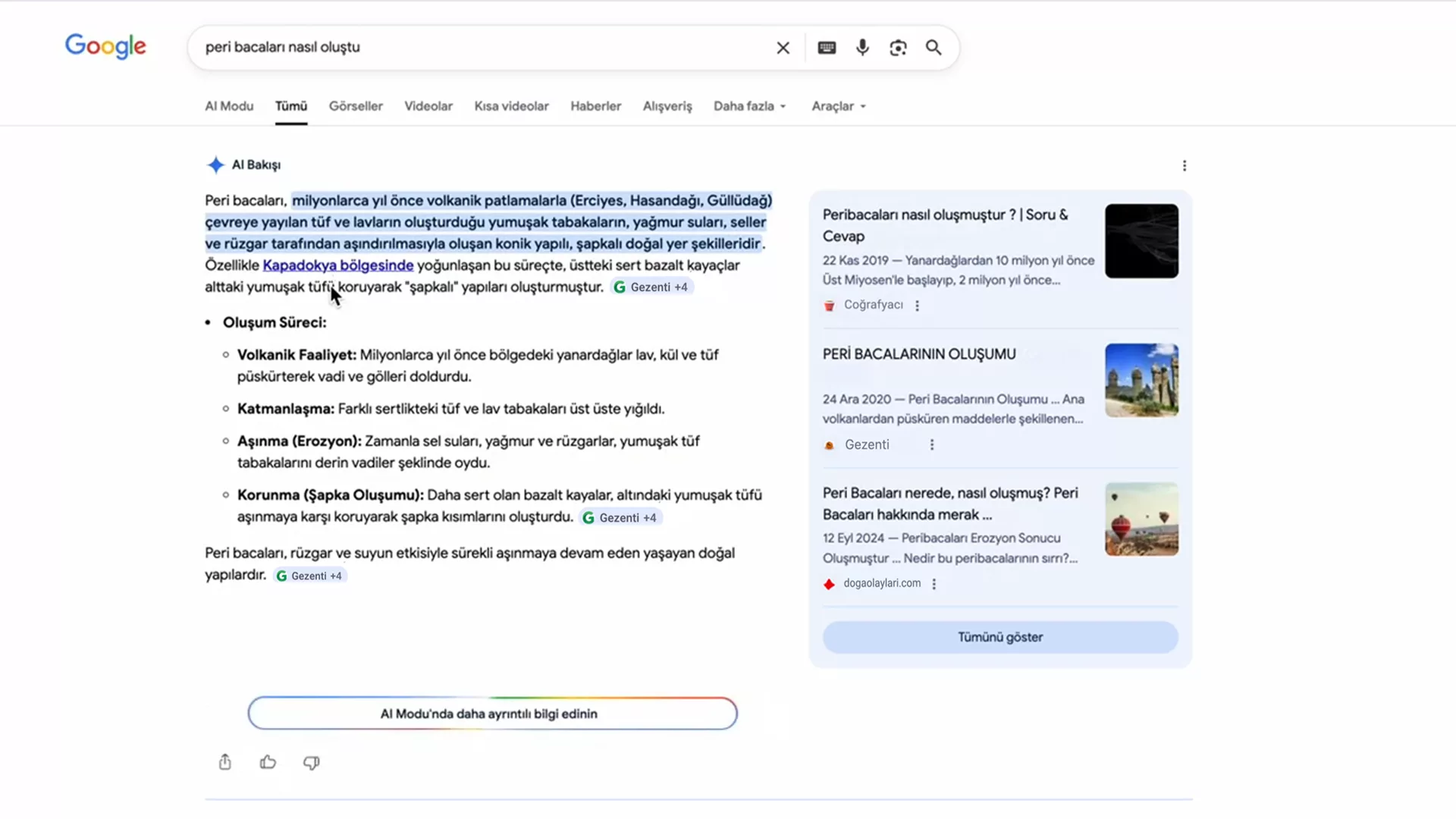 Google Arama’da Gemini 3