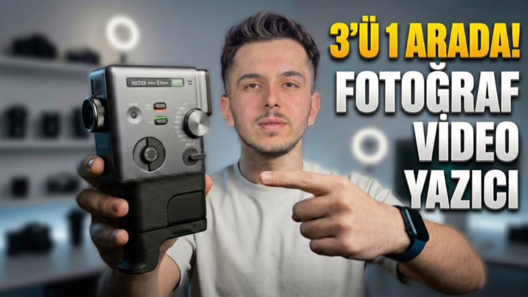 Instax’dan Yeni 3’ü 1 Arada Kamera! Mini Evo Cinema!
