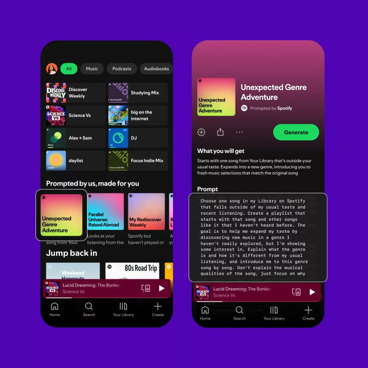 Apple Music, yapay zeka çalma listesi, iOS 27, YouTube Music AI, Spotify Prompted Playlist, ChatGPT müzik önerisi