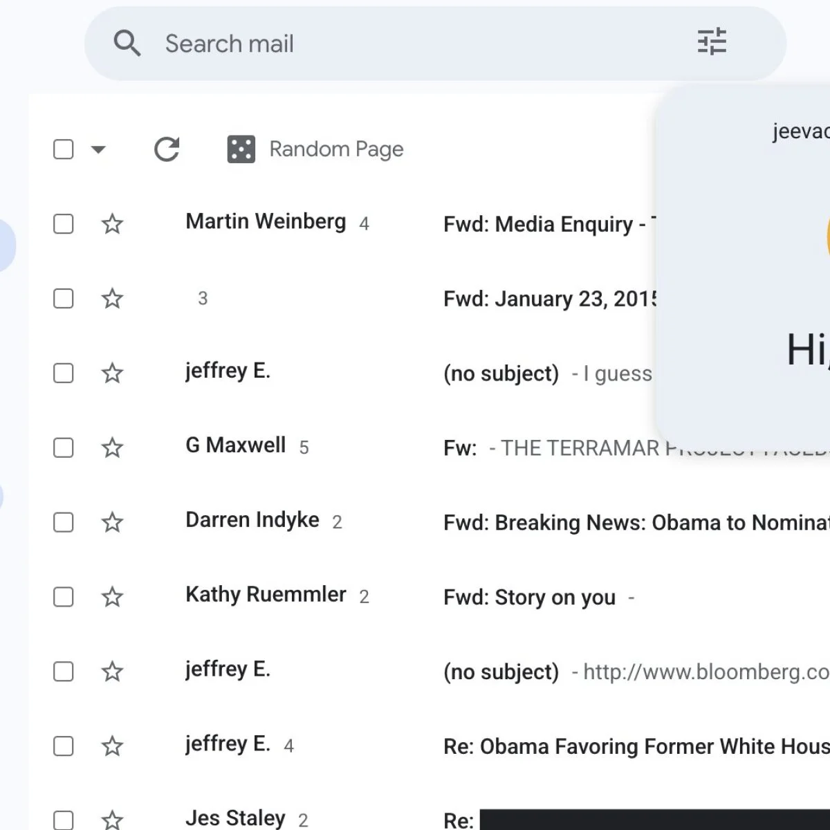 Jmail, Jeffrey Epstein, e-posta arşivi, Riley Walz, Luke Igel, veri görselleştirme, Gmail arayüzü, kamu kayıtları, veri erişilebilirliği