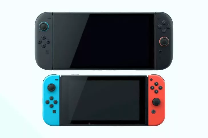 Nintendo Switch ve Nintendo Switch 2 konsollarının karşılaştırması.