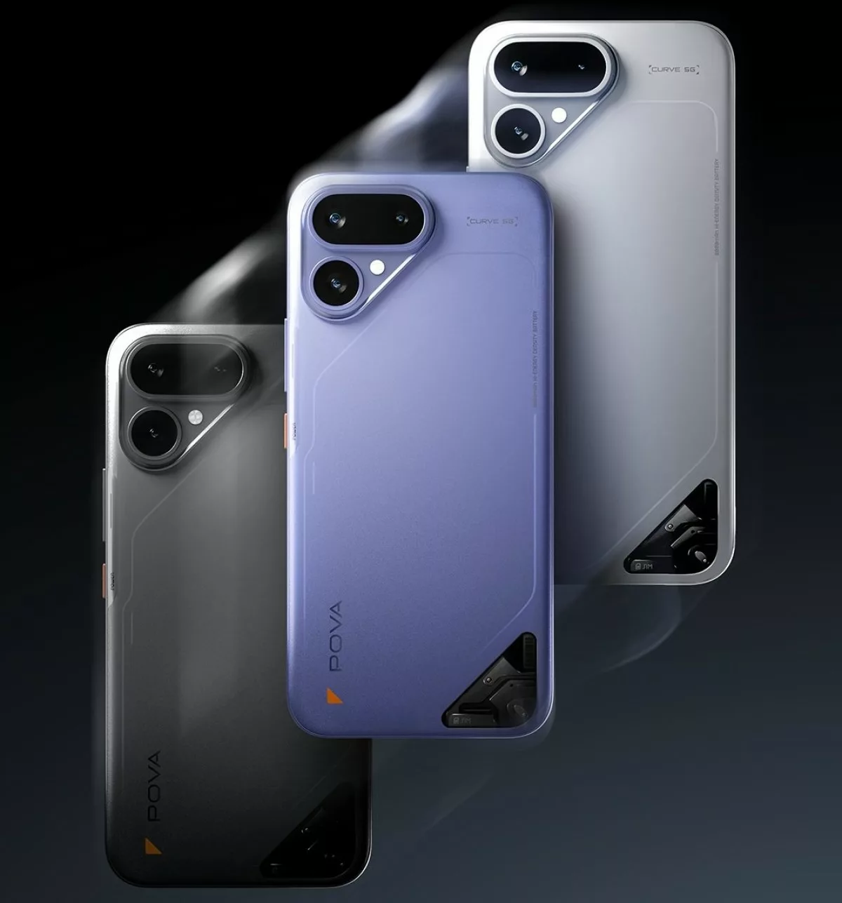 Tecno Pova Curve 2, Tecno, akıllı telefon, Dimensity 7100, 7750 mAh batarya, Android 16, AMOLED ekran