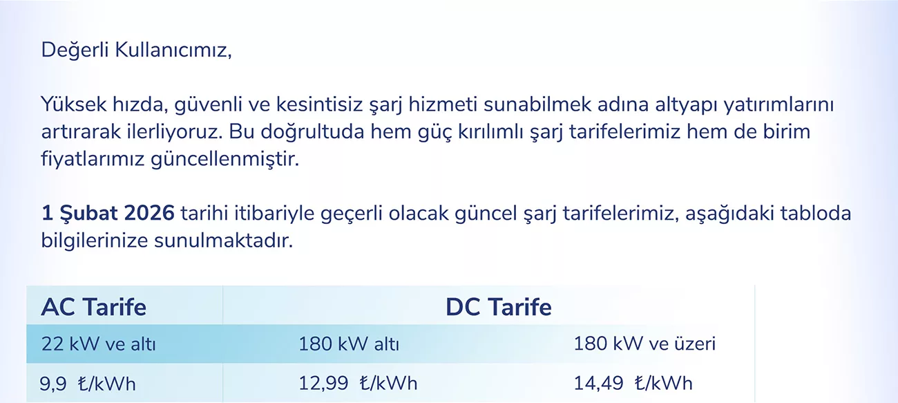 Wat Mobility DC Şarj Fiyatı