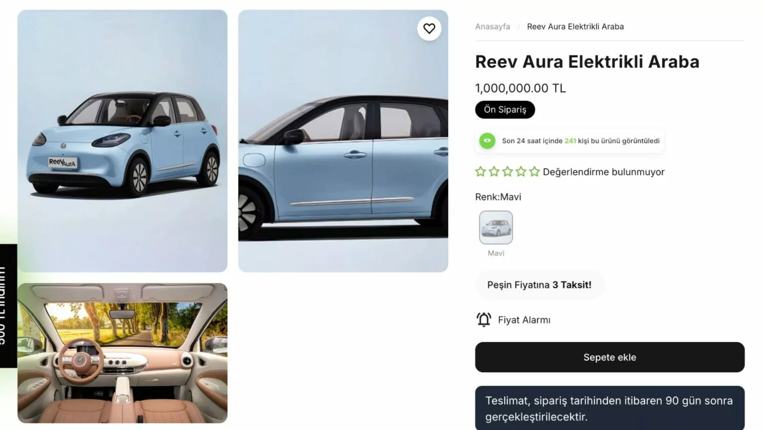 Yerli Reeder 1 Milyon TL'ye ReeV Aura Üretti 1 ReeV Aura