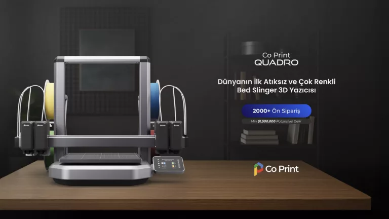 Forbes Türkiye Girişim 2026 Listesindeki Co Print İlk 3D Yazıcısı Quadro’yu Duyurdu 