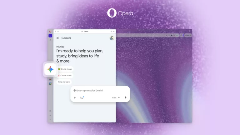 Opera One’ın Kenar Çubuğuna Gemini ve Google Translate Eklendi