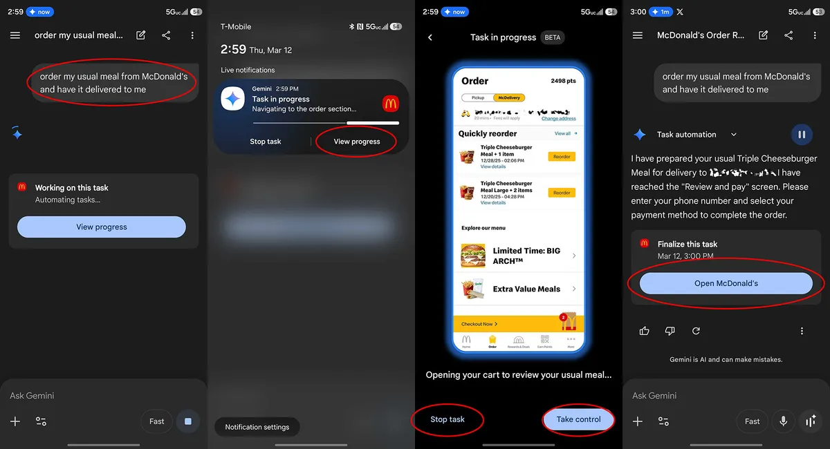 Google Gemini, Galaxy S26, Pixel 10, yapay zeka, görev otomasyonu, Android